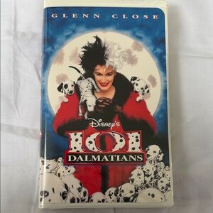 Disney’s 101 Dalmatians VHS featuring Glenn Close as Cruella DeVil